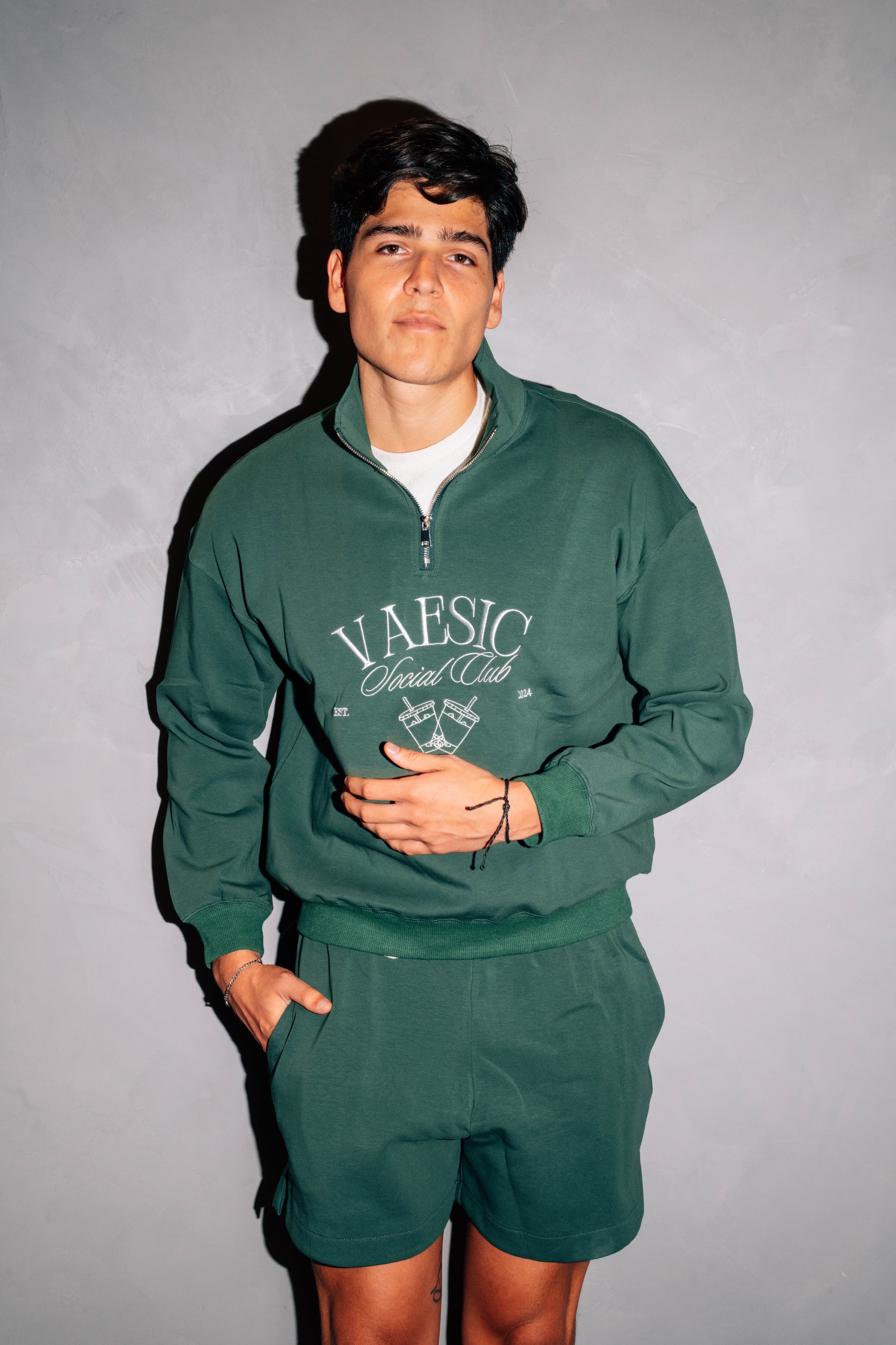 Matcha Half Zip