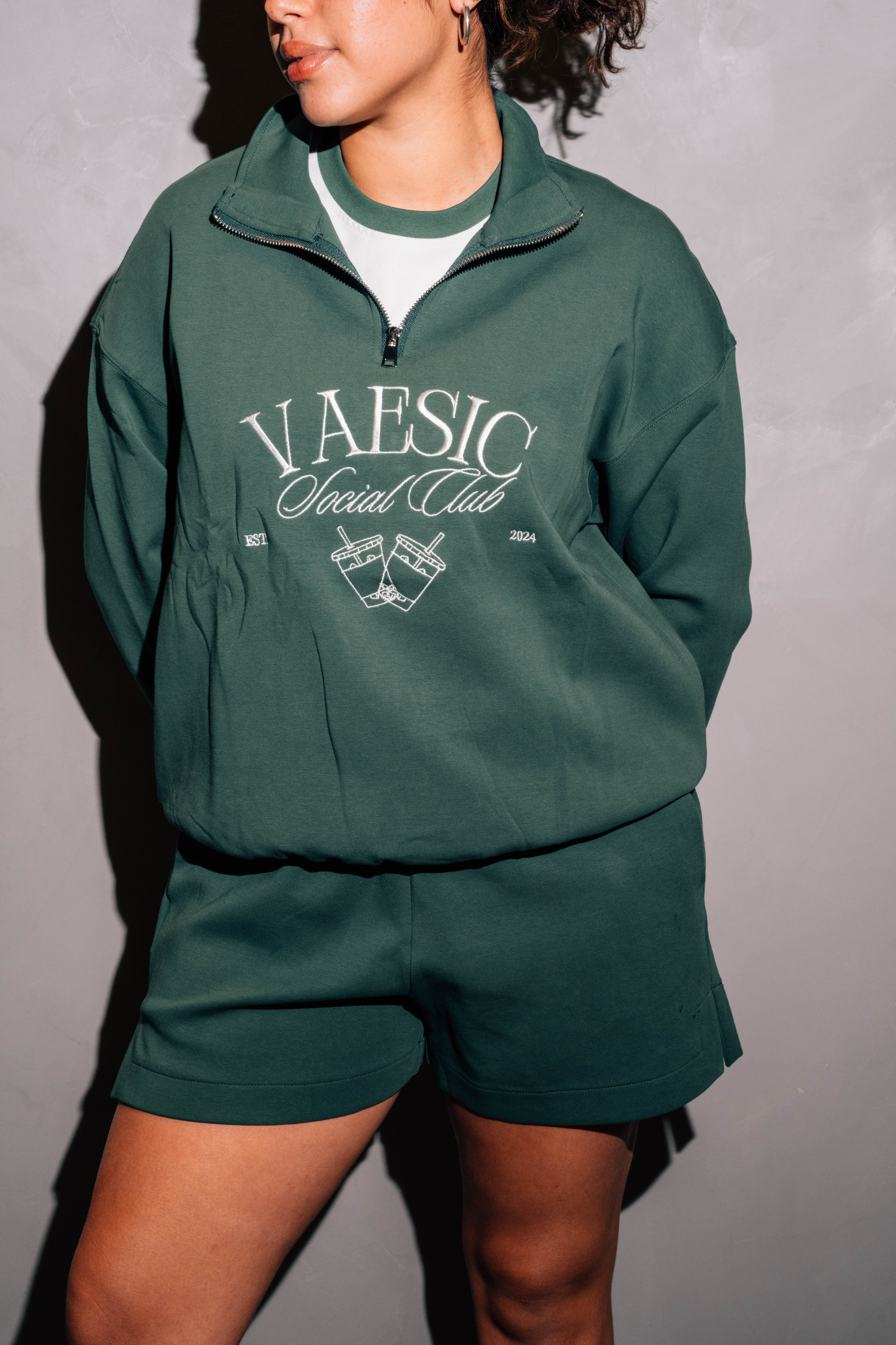 Matcha Half Zip