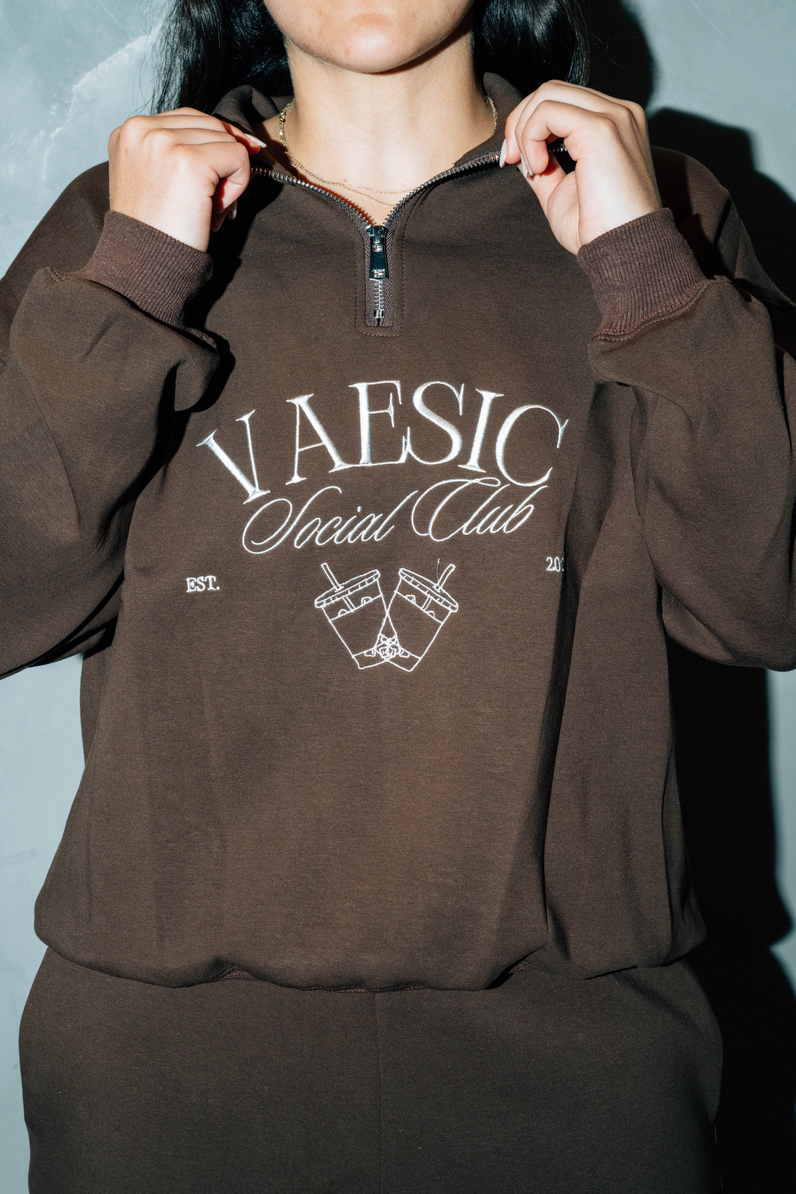 Espresso Half Zip