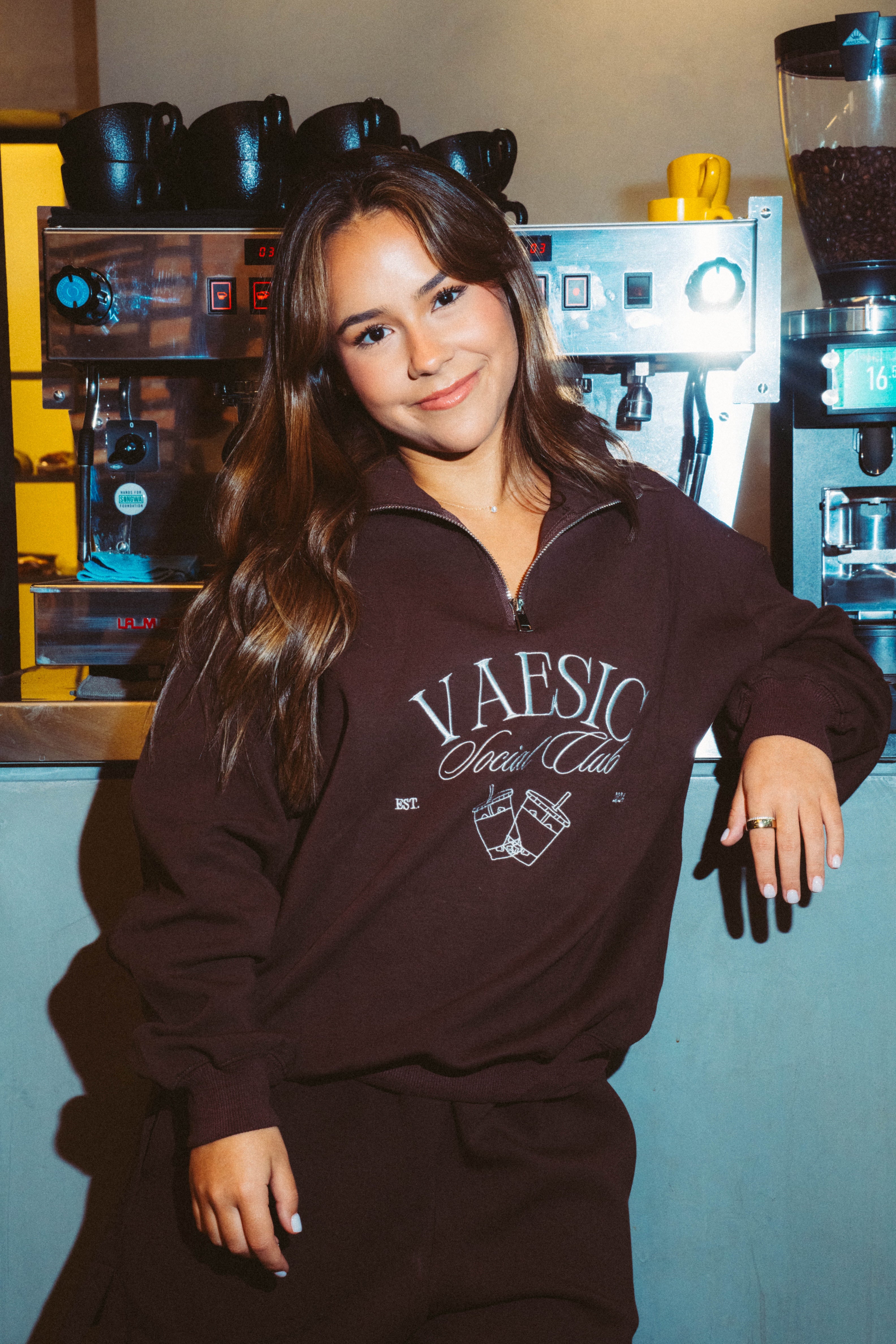 Espresso Half Zip