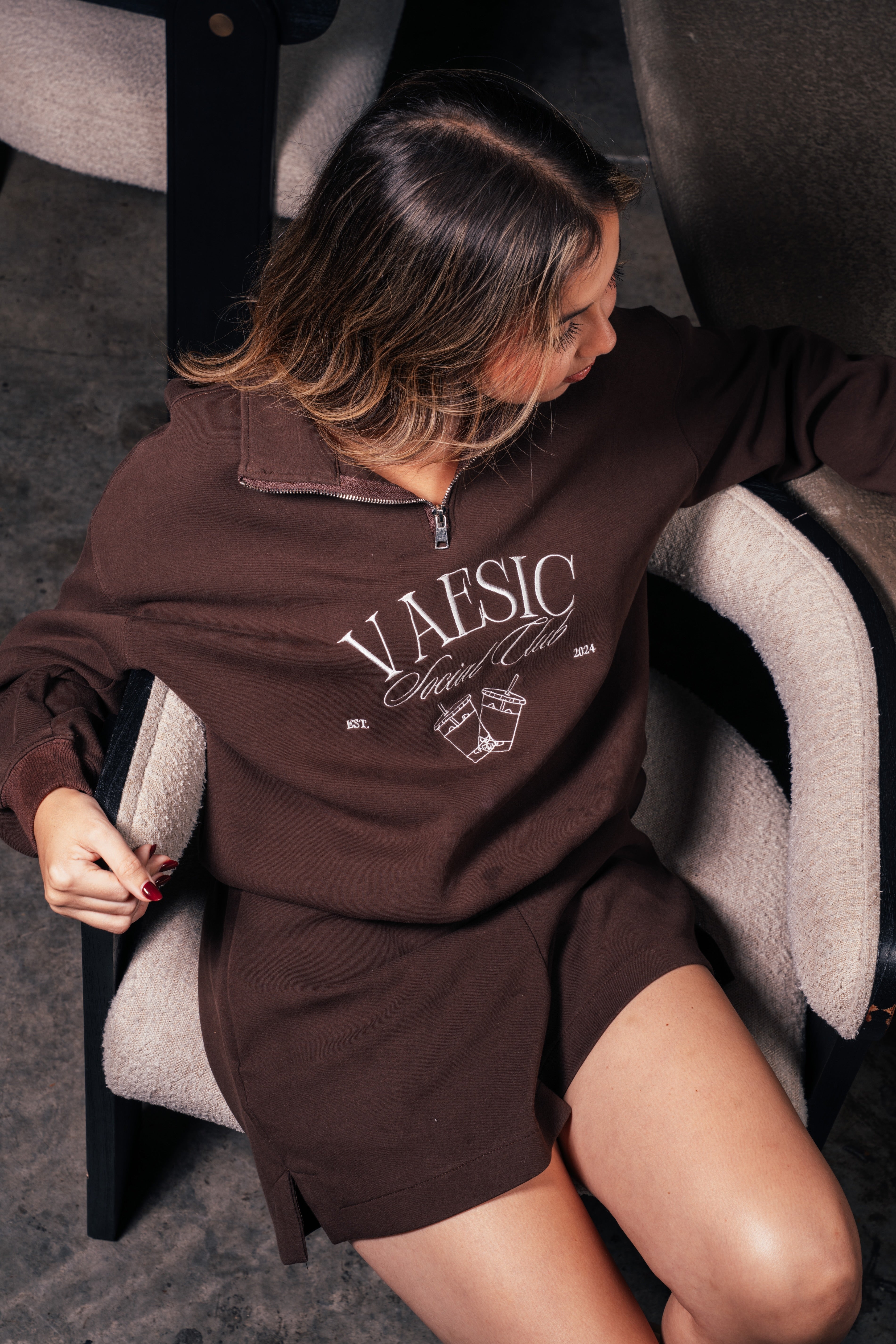 Espresso Half Zip